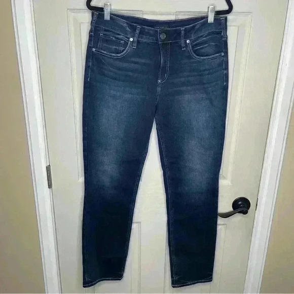 Silver Jeans Suki Mid Rise Straight Jeans for Women Sz W33/L31 - Picture 1 of 9